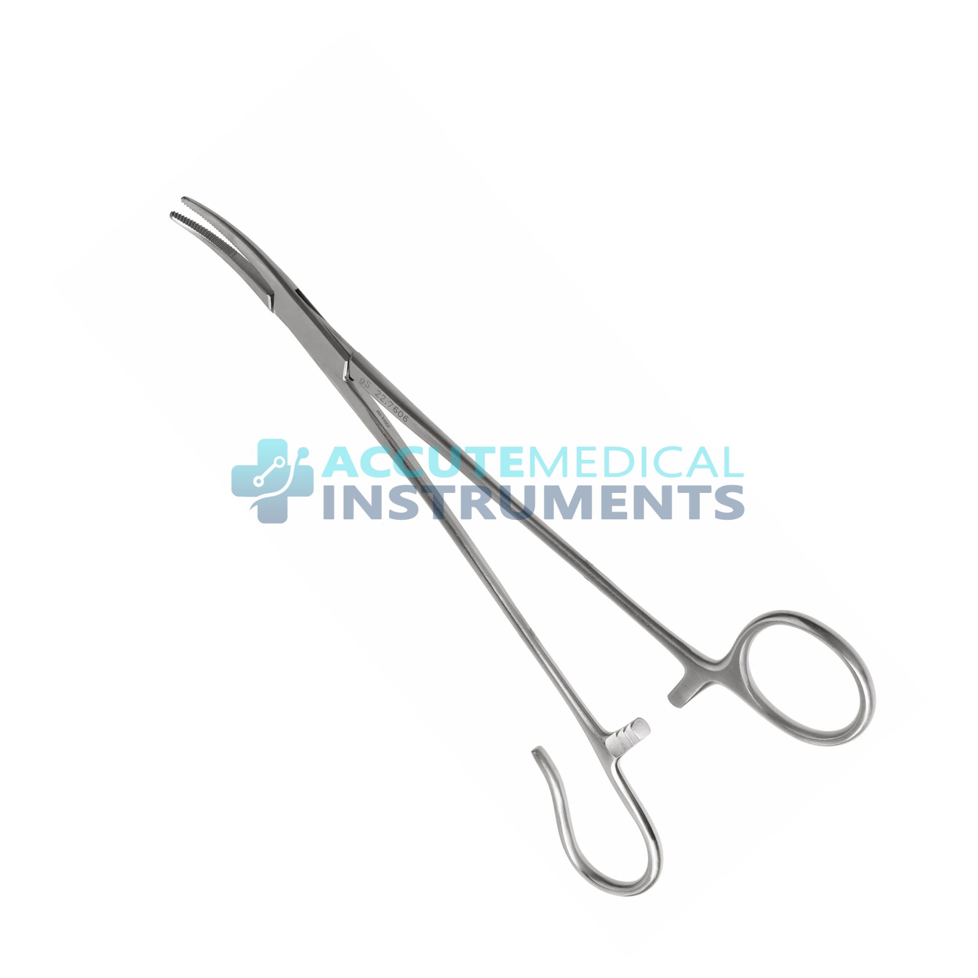 Schnidt Forceps 7 1.2″ Slight Curved One Open Ring