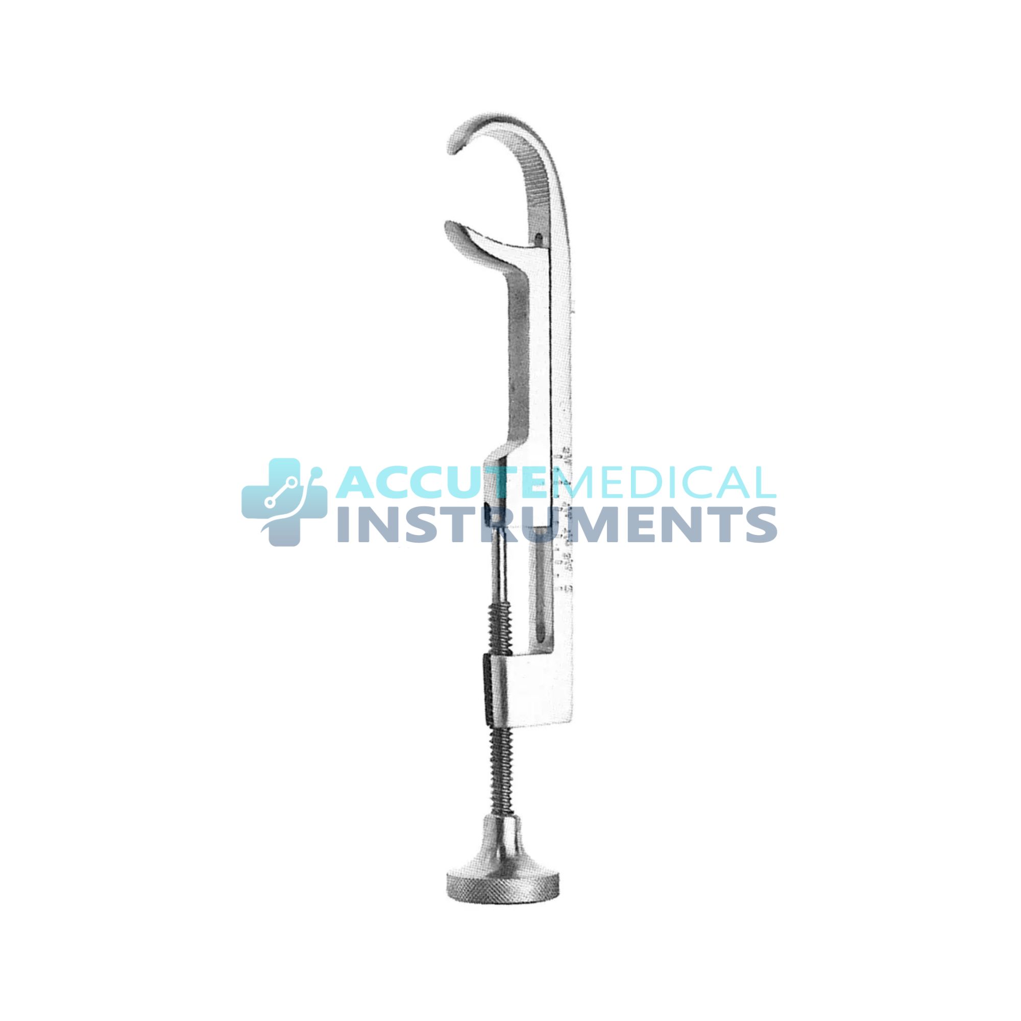 Lowman Bone Clamp 5″ – 1×1 Jaws, 1″ Capacity (398 Stainless Steel)