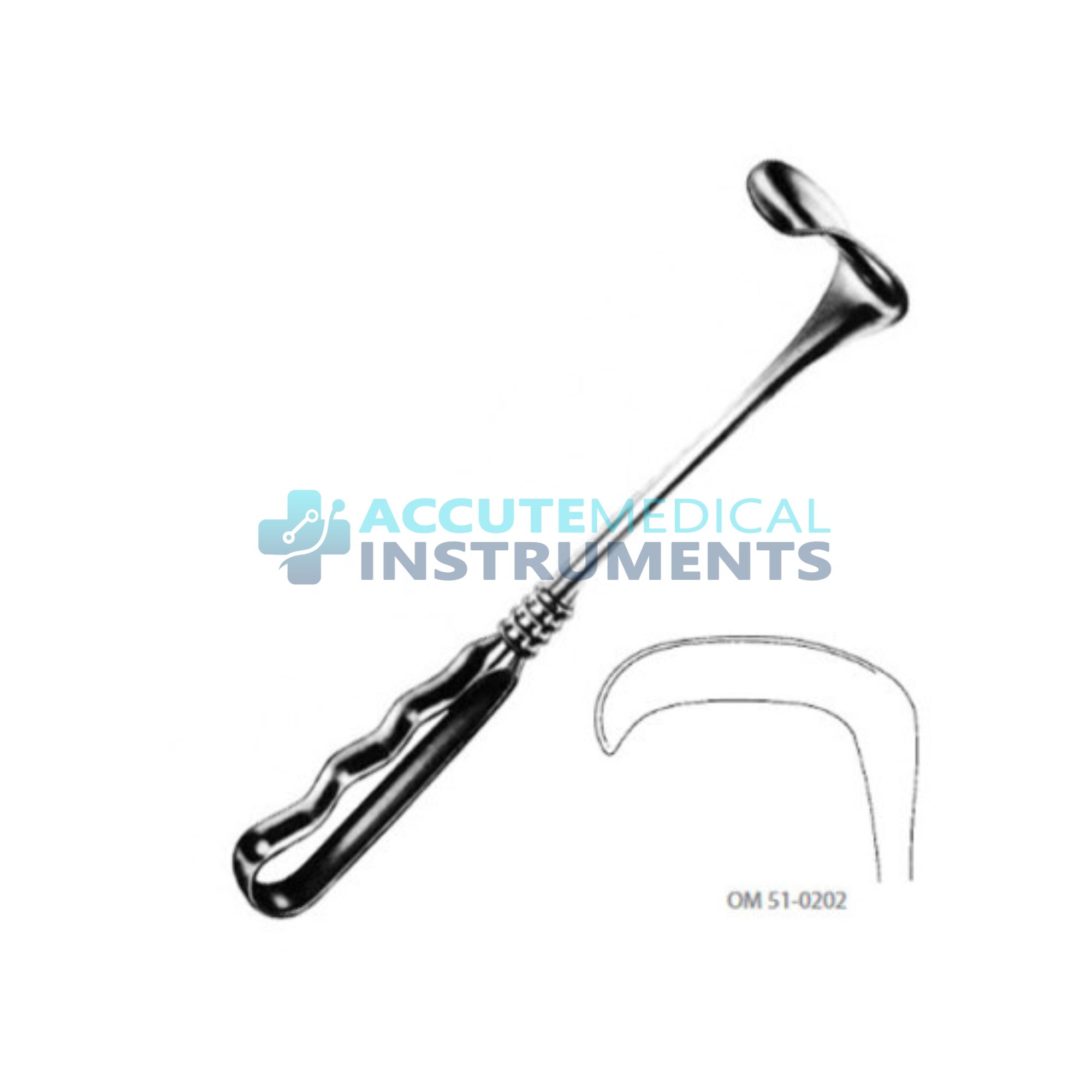 Richardson Retractor – 3.4″ Wide × 1″ Long Blade