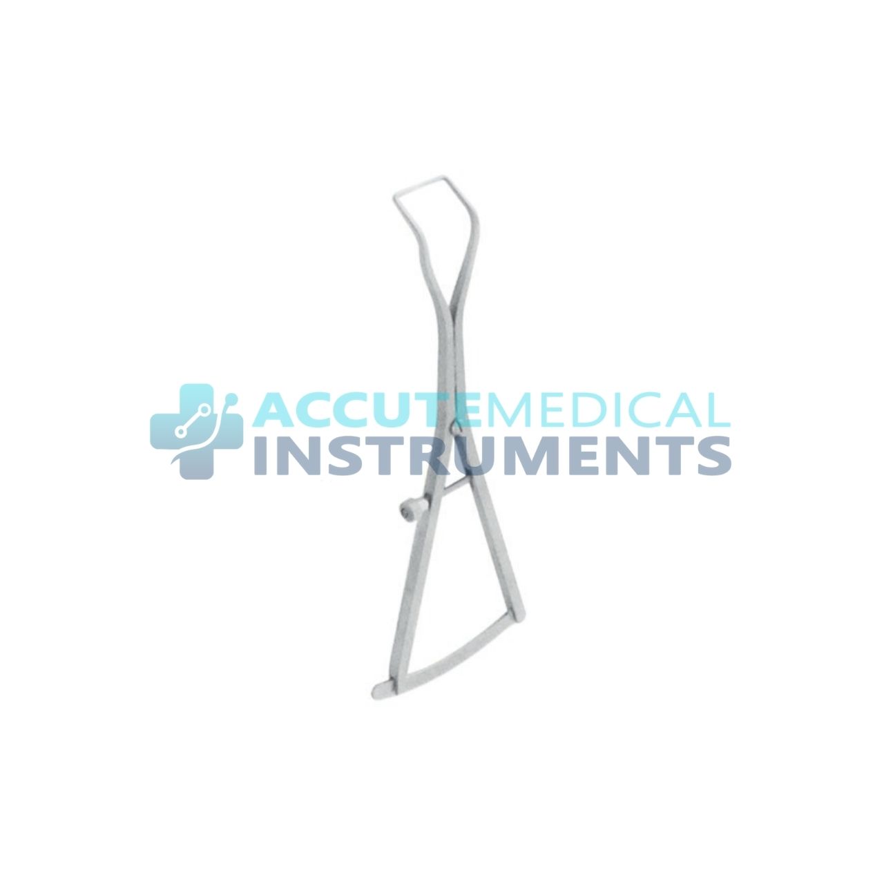 Measuring Loop – Castroviejo Angled 175mm, Range 0–40mm with Window – Dental Implant Instrument