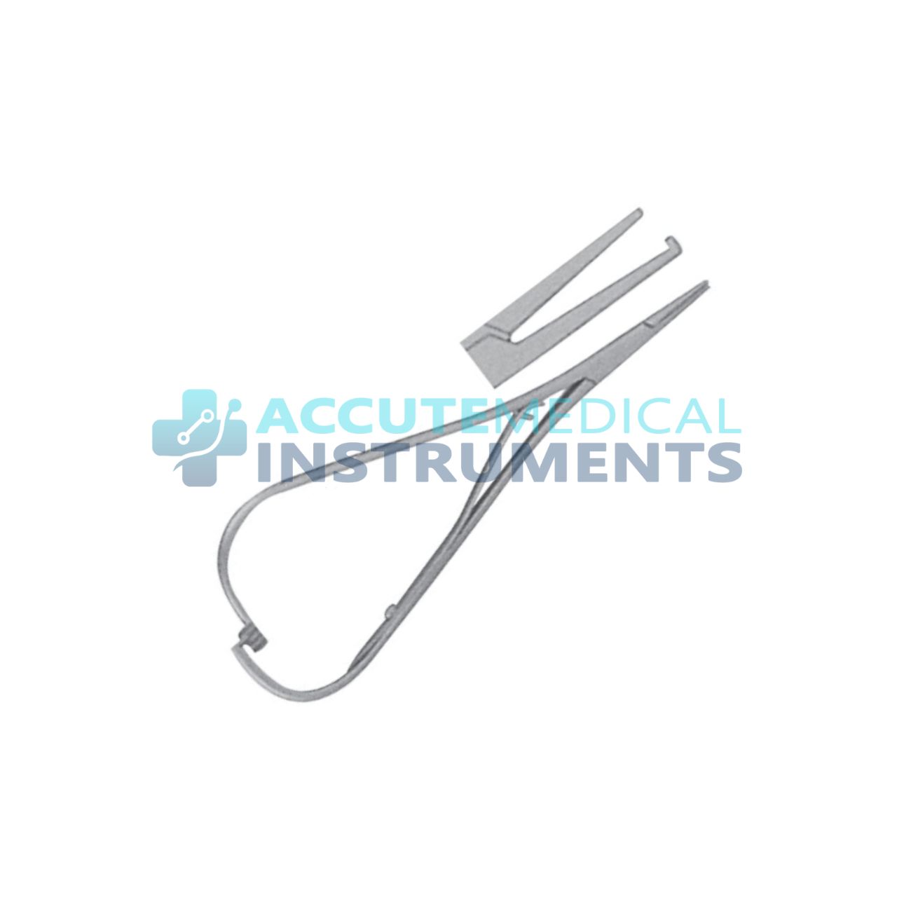 Elastomeric Ligature Placing Forceps with Groove Falcon 140mm – Orthodontic Instrument