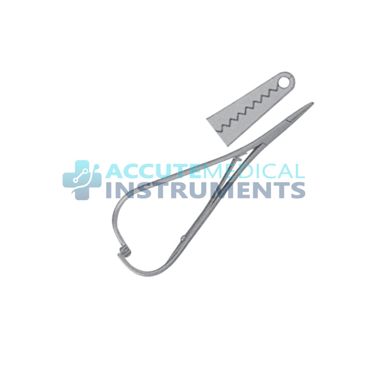 Elastomeric Ligature Placing Forceps with Groove Falcon 140mm