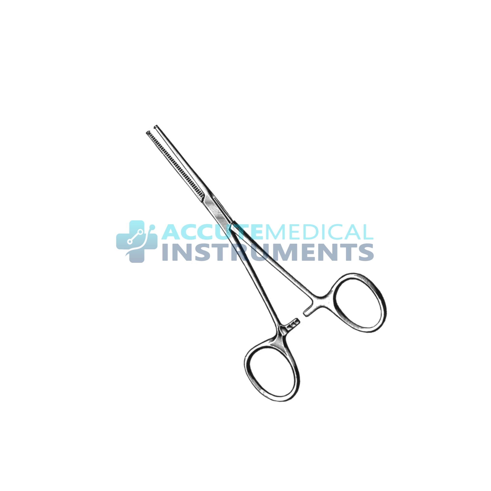 Kocher Forceps Straight 1×2 Teeth Heavy Duty Surgical Tissue Grasping Instrument Stainless Steel