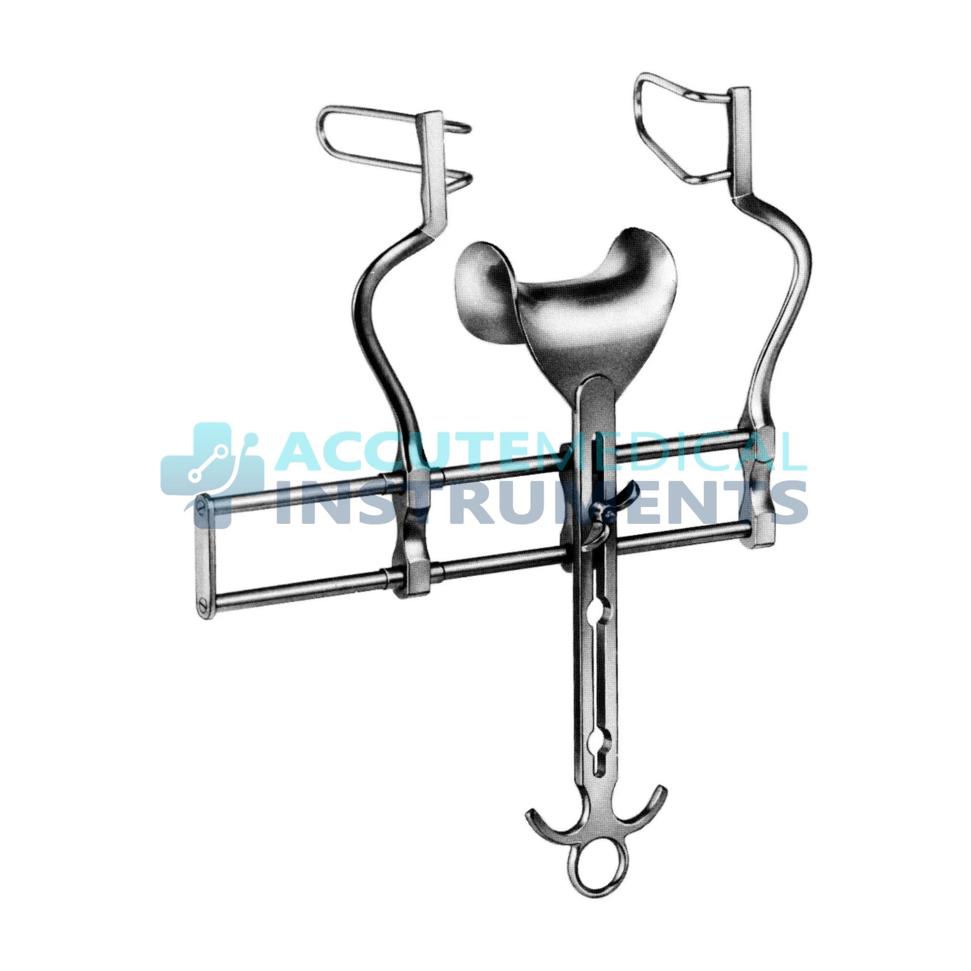 Balfour Retractor with Center Blade Abdominal Surgery Retraction Instrument